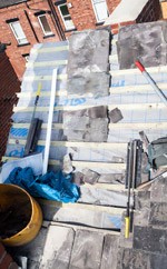 repairing natural slate roof