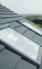 velux on tile roof